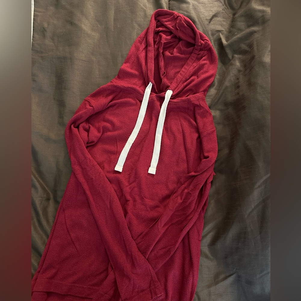ZYIA Red Pullover Boyfriend Sweater with Soft Fabric